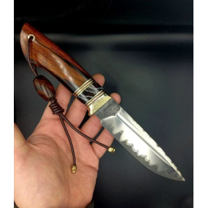 КЛАСИКА ІІ ексклюзивний ніж ручної роботи, замовити купити в Україні (Сталь - центр CPM® ДІ103МП™ в багатошаровому ламінаті з нержавіючої сталі n690 64 HRC). Photo 3